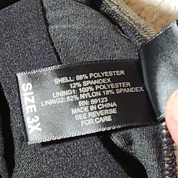 VTG Baby Phat 3X Bikini Set Pewter Snakeskin Metallic Babydoll Top Y2K Plus Size - Picture 11 of 16